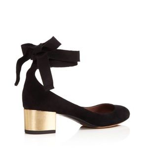 Tabitha simmons Chloe block heel ankle wrap